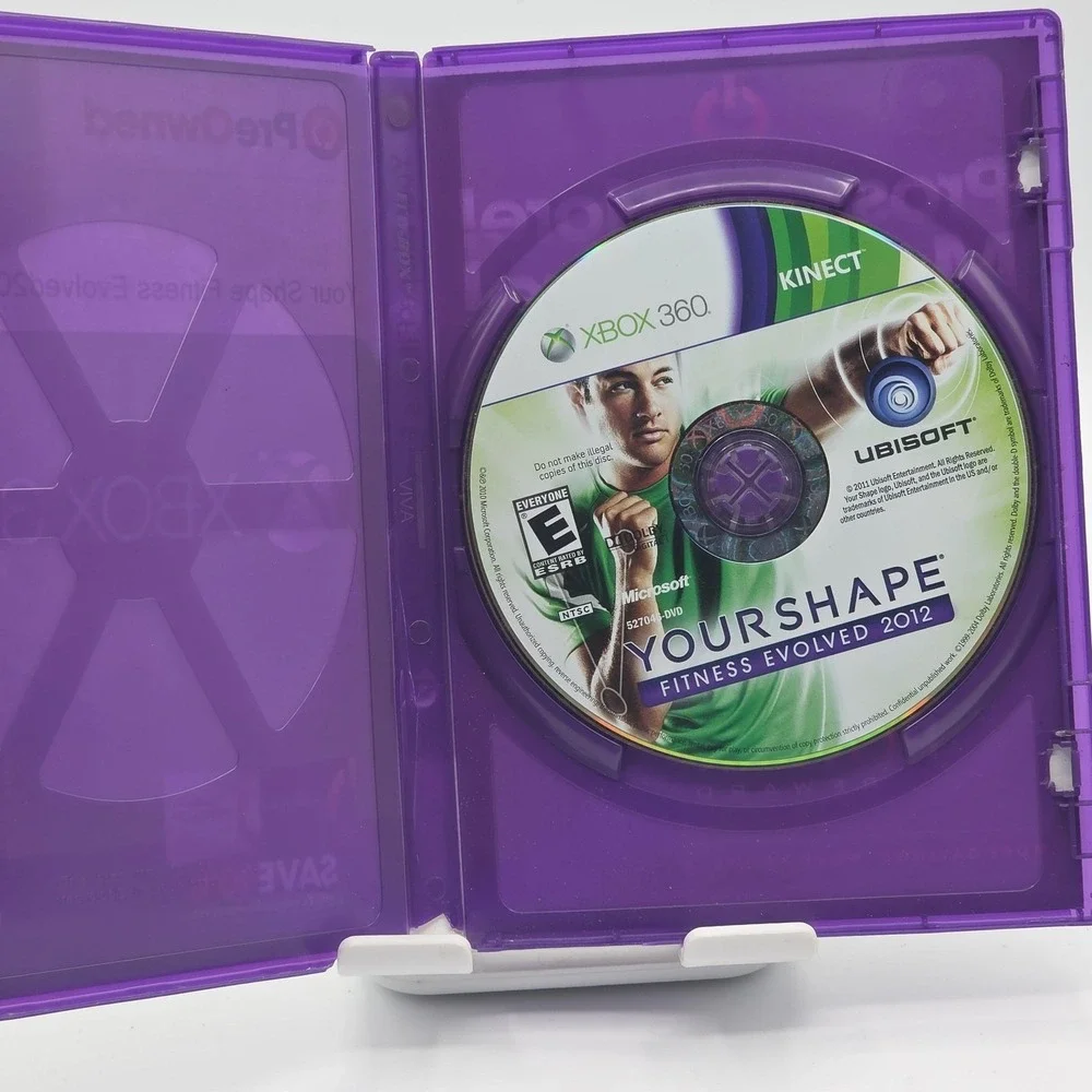 Your Shape Fitness Evolved 2012 Xbox 360‎ Kinect Required Ubisoft Video Game Y2K